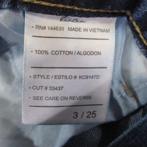 Kancan Jeans Women's 25‎ Dark Wash Beatrice Boyfriend Ultra High Rise Denim - Picture 6 of 7